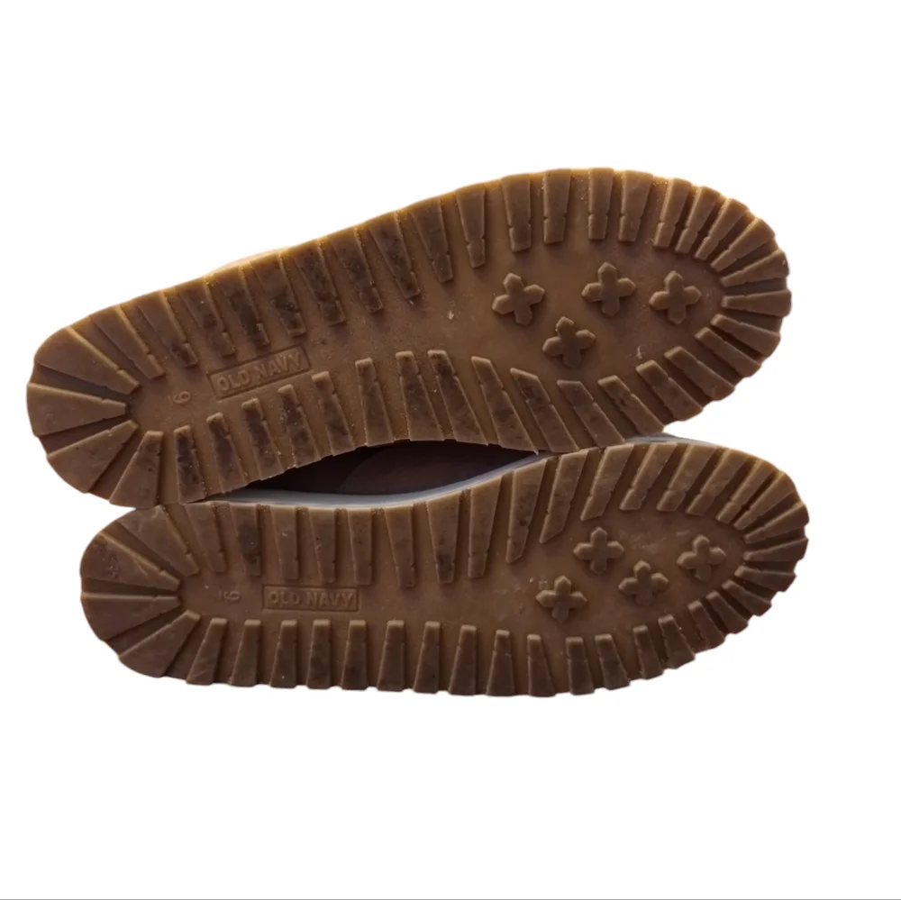 OLD NAVY Water-repellent Hiking Boots Faux Suede 9 Women's Footwear